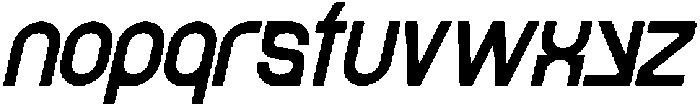 Betgal Oblique otf (400) Font LOWERCASE