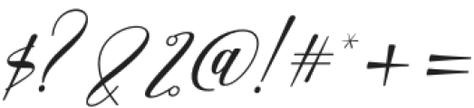 Bethany Italic Regular otf (400) Font OTHER CHARS