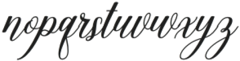 Bethany Italic Regular otf (400) Font LOWERCASE