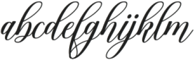 Bethany Italic Regular ttf (400) Font LOWERCASE