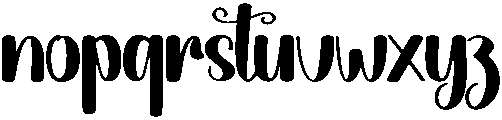 Bethany Regular otf (400) Font LOWERCASE