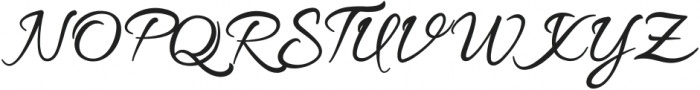 BethiaDastin-Italic otf (400) Font UPPERCASE