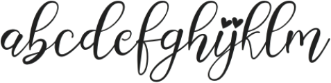 Bethiany-Regular otf (400) Font LOWERCASE