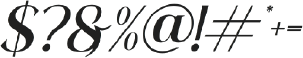 Bethland Italic otf (400) Font OTHER CHARS