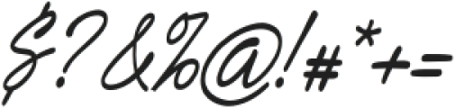 Bethoughter Script otf (400) Font OTHER CHARS