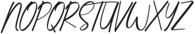 Bethoughter Script otf (400) Font UPPERCASE