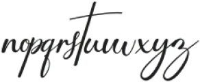 Bethoughter Script otf (400) Font LOWERCASE