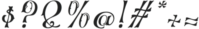 Betonila Italic otf (400) Font OTHER CHARS
