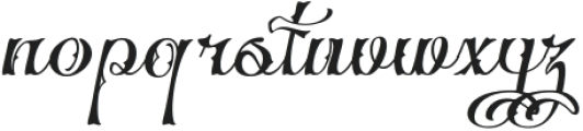 Betonila Italic otf (400) Font LOWERCASE