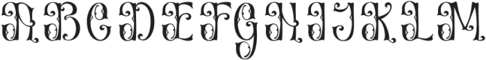Betonila Regular otf (400) Font UPPERCASE