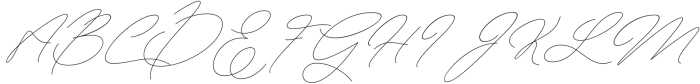 Betriciya Signature Italic Regular otf (400) Font UPPERCASE