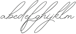 Betriciya Signature Italic Regular otf (400) Font LOWERCASE