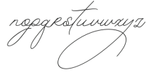 Betriciya Signature Italic Regular otf (400) Font LOWERCASE