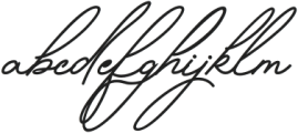 Betriciya Signature Regular otf (400) Font LOWERCASE