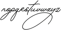 Betriciya Signature Regular otf (400) Font LOWERCASE