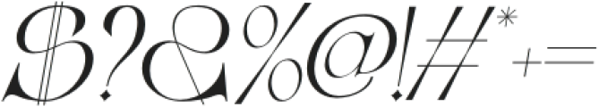 Betro Vogue Italic otf (400) Font OTHER CHARS