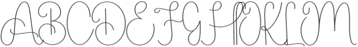 Bettalony Regular otf (400) Font UPPERCASE