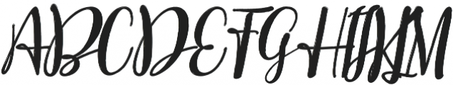 Better Brush Italic otf (400) Font UPPERCASE