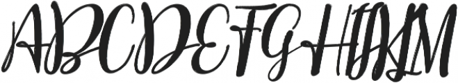 Better Brush Italic ttf (400) Font UPPERCASE