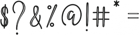 Better Caramel Serif Hollow otf (400) Font OTHER CHARS