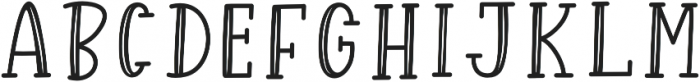Better Caramel Serif Hollow otf (400) Font LOWERCASE