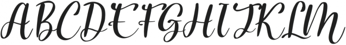 Better Lovely Italic otf (400) Font UPPERCASE