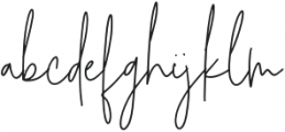 Better Signature Regular otf (400) Font LOWERCASE