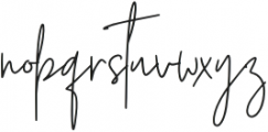 Better Signature Regular otf (400) Font LOWERCASE