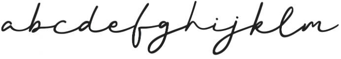Better Signature otf (400) Font LOWERCASE