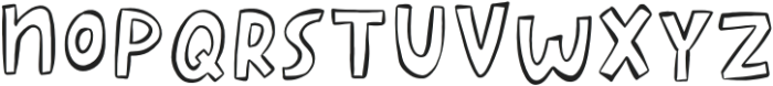 Better Together Outline otf (400) Font UPPERCASE