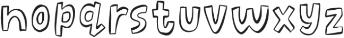 Better Together Outline otf (400) Font LOWERCASE