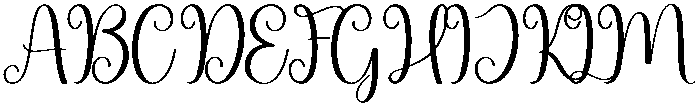 Better Together Regular otf (400) Font UPPERCASE