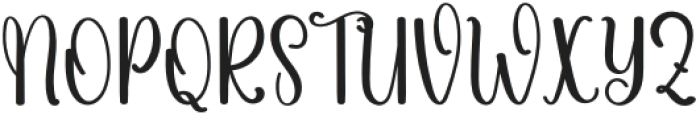 Better Valentine Regular otf (400) Font UPPERCASE