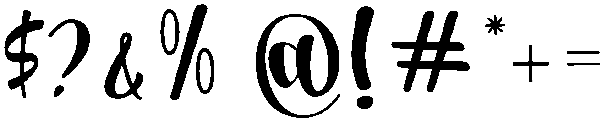 Better otf (400) Font OTHER CHARS