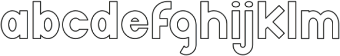 BetterOutline Regular otf (400) Font LOWERCASE