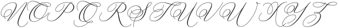 Betty Laudia Script Regular otf (400) Font UPPERCASE