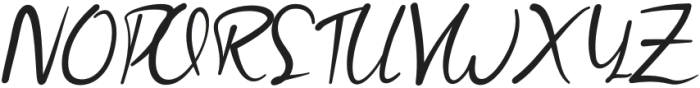 Bettyna Italic otf (400) Font UPPERCASE