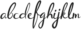 Bettyna Italic otf (400) Font LOWERCASE