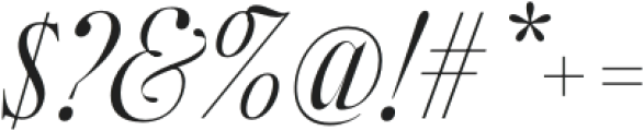 Between Century Italic Serif otf (400) Font OTHER CHARS