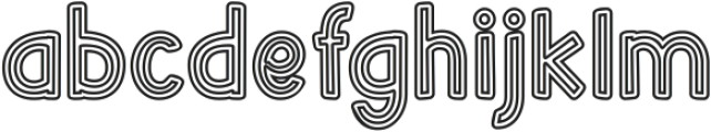 Beuna Line Regular ttf (400) Font LOWERCASE