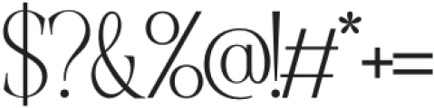 Bevaloire-Regular otf (400) Font OTHER CHARS