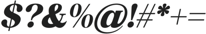 Bevenida Extra Bold Italic otf (700) Font OTHER CHARS