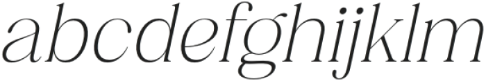 Bevenida Light Italic otf (300) Font LOWERCASE