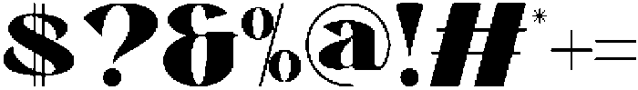 Bevinia Regular otf (400) Font OTHER CHARS