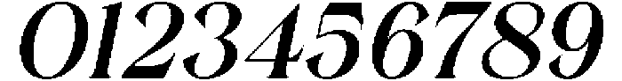 Bezoria Italic otf (400) Font OTHER CHARS