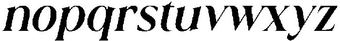 Bezoria Italic otf (400) Font LOWERCASE