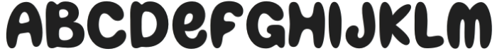 bear gummy Regular otf (400) Font UPPERCASE