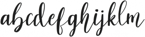 behoneyscript otf (400) Font LOWERCASE