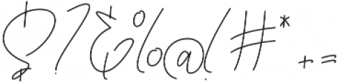 berlinsignature otf (400) Font OTHER CHARS