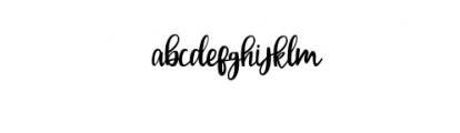 BeautyAmanda.otf Font LOWERCASE